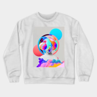 Abstract pop art style sculpture Crewneck Sweatshirt